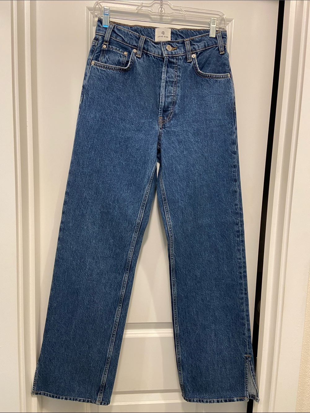 Anine Bing Roy (30”) Jean in Clean Indigo